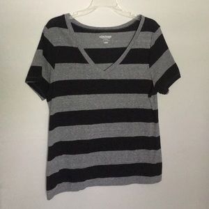 OLD NAVY Black and Gray Stripe Shirt.